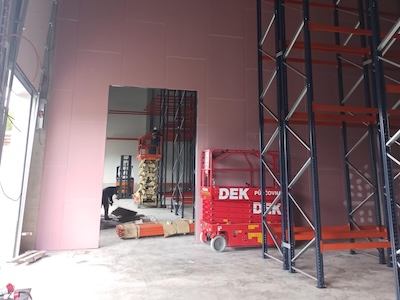 Realizace sádrokartonových podhledů a příček na akci ORLEN Litvínov